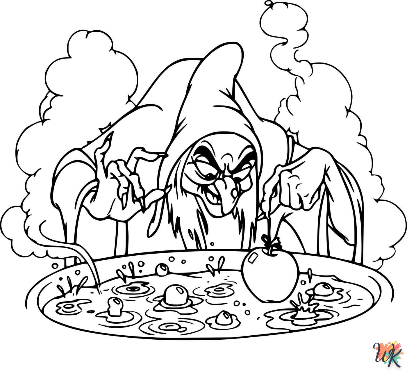 Strega 6 Disegni da Colorare Strega 4